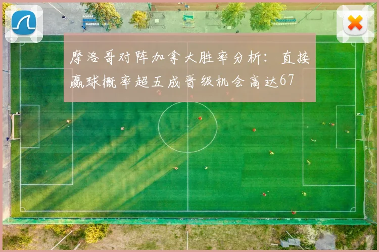 摩洛哥对阵加拿大胜率分析：直接赢球概率超五成晋级机会高达67